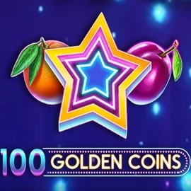 Official Slots logo: 100 Golden Coins by Amusnet Interactive at Level up Casino