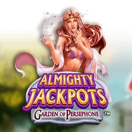 Almighty Jackpots: Garden of Persephone logo by Novomatic at Level up Casino