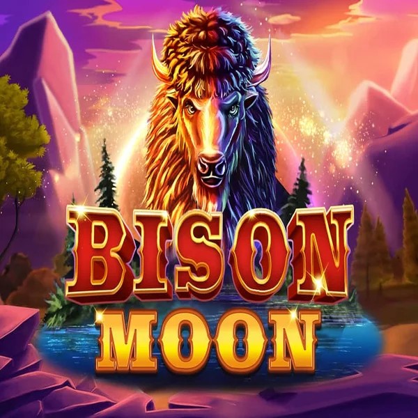 Official Slots logo: Bison Moon by Northern Lights Gaming at Level up Casino