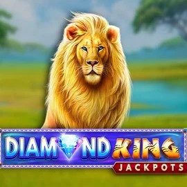Diamond King Jackpots online game logo by SpinPlay Games on levelsupcasino.com