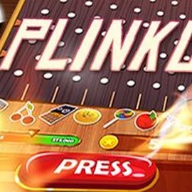 Plinko slot logo by BGAMING at Level up Casino