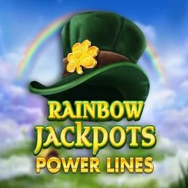 Official Jackpots logo: Rainbow Jackpots Power Lines by Red Tiger Gaming at Level up Casino
